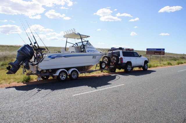 Loaded up on the way to Ningaloo Station