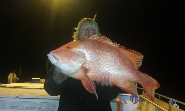 Dan with Abrolhos red