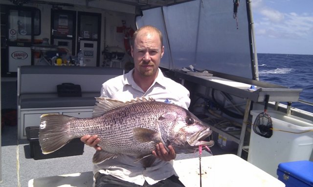 Just one more dhu on jig with Seasport Charters (Whitey) 7 January 2012