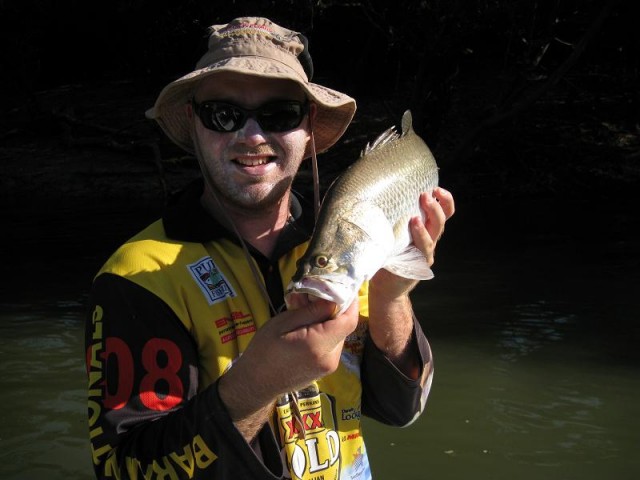 Heaps of barra this size caught in this session