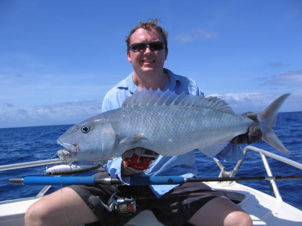 8kg Green Jobfish on stickbait