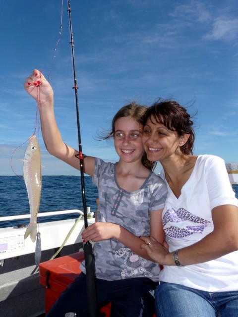 Emma and her big Whiting from today