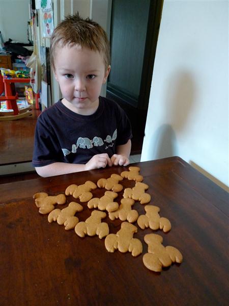 Capt Serious and his (gingerbread) lobsters