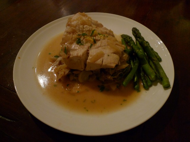 Blue-eye trevalla with potato, fennel and saffron aïoli