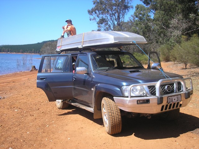 Leaving the welly dam