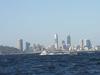 Perth City and a big boat in foreground.