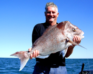 Laurie’s 7.25kg snapper on 2kg line