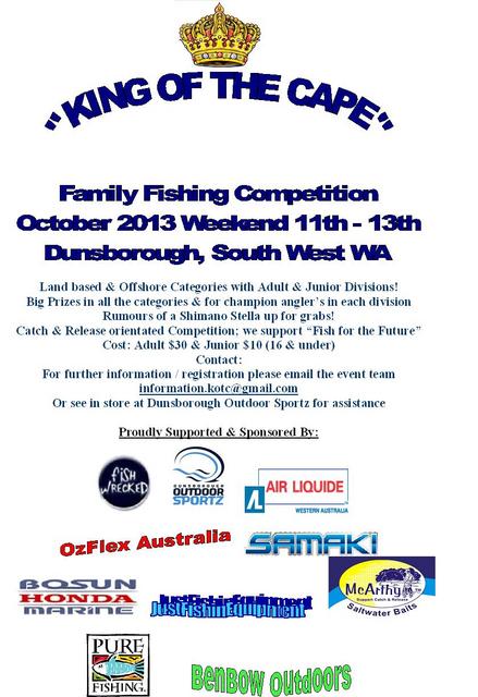 South West Fishing Comp 11-13th October